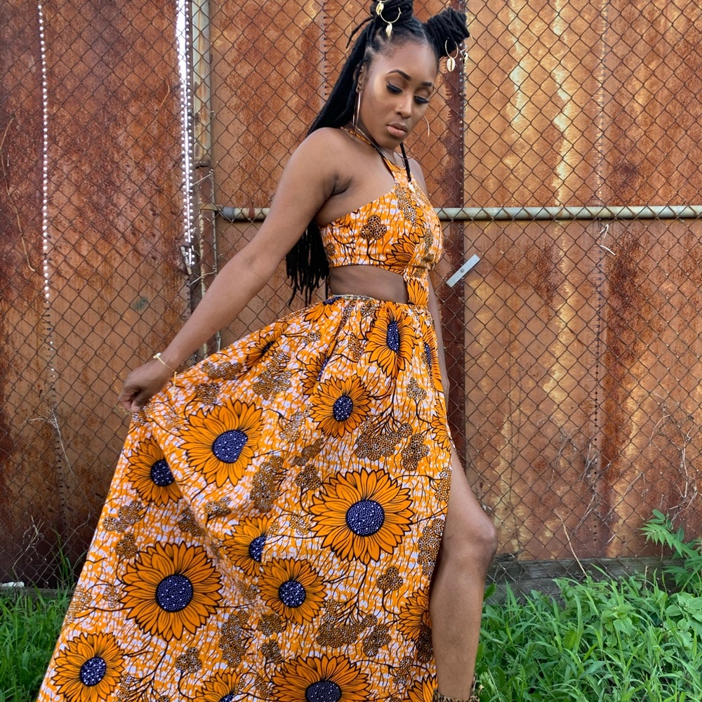 SUNFLOWER Cutout Maxi Dress